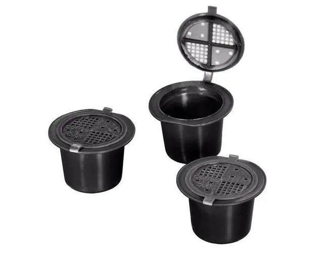 Capsule reincarcabile espressor XAVAX inchCoffeeduckinch pentru aparate Nepresso (Negru)