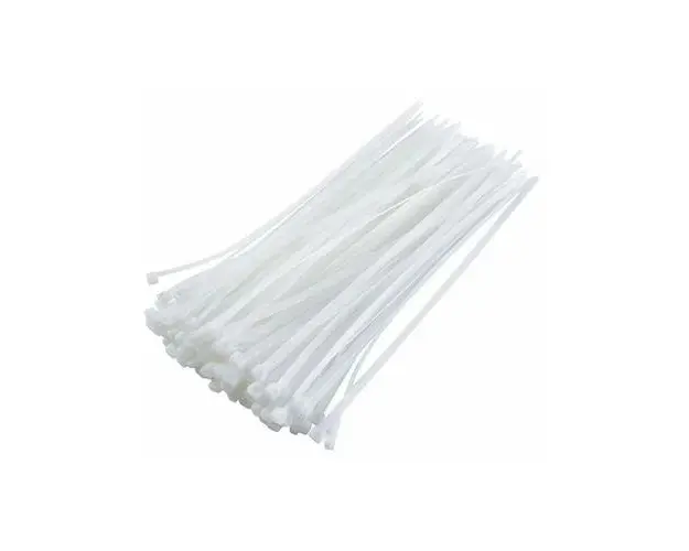 Colier plastic VARGO V-118145, 5x250, 100 bucati, Alb