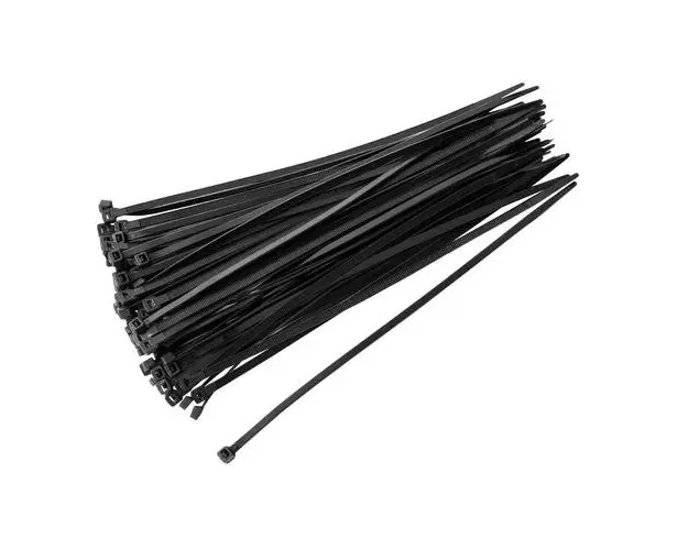 Colier plastic VARGO V-118155, 8x500, 100 bucati, Negru