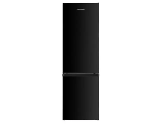 Combina frigorifica Heinner HC-HM262BKE++, 262 L, Clasa E, Static, Lumina LED, Usi reversibile, H 180 cm (Negru)