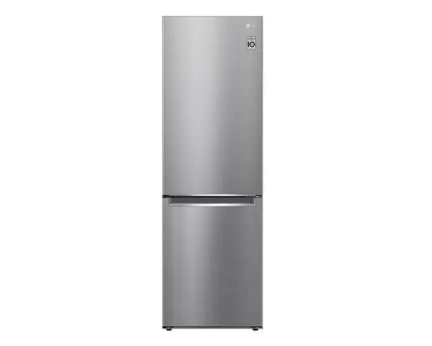 Combina frigorifica LG GBB61PZJMN, 341 l, Clasa E, Display LED, Smart Inverter, Multi-Air Flow, Smart Diagnosis, H 186 cm (Inox)