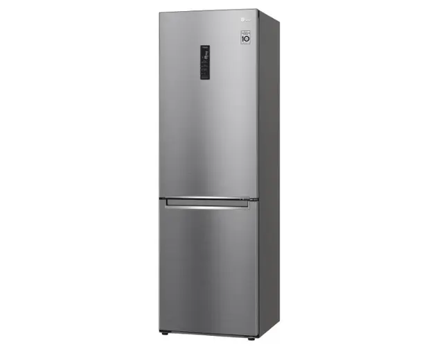 Combina frigorifica LG GBB71PZDMN, 341 L, Door Cooling, WiFi, Smart Diagnosis, H 186 cm, Clasa E, Total No Frost (Inox)
