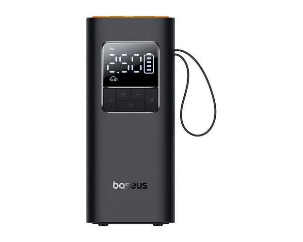 Compresor Auto Baseus SuperMini Pro C11159300111-00, 16000 rpm, Wireless, 50 W, Display digital LCD (Negru)