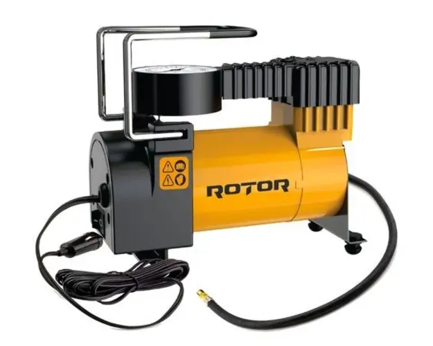 Compresor auto Rotor RY-5080, tensiune alimentare 12V, 10 bar / 150 psi, 30 L/min(Galben/Negru)