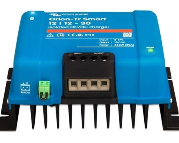 Convertor cu charger DC-DC Victron Energy Orion-Tr Smart Isolated 12/12-30, 360W (Albastru)