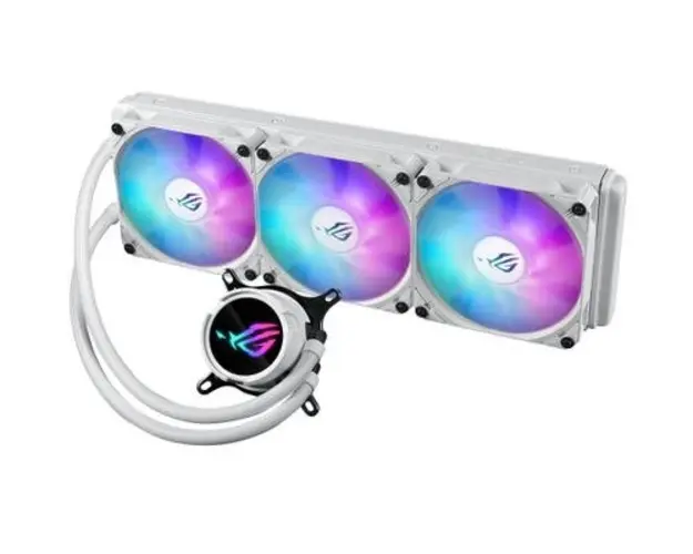 Cooler CPU ASUS ROG STRIX LC III 360, iluminare ARGB, 3x120 mm, 2200 rpm, PWM (Alb)