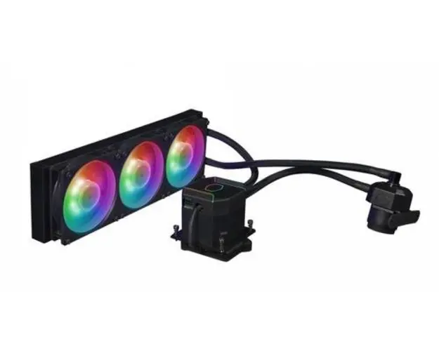 Cooler CPU CoolerMaster MasterLiquid ML360, 3 x 120mm, Racire cu lichid, iluminare aRGB (Negru)