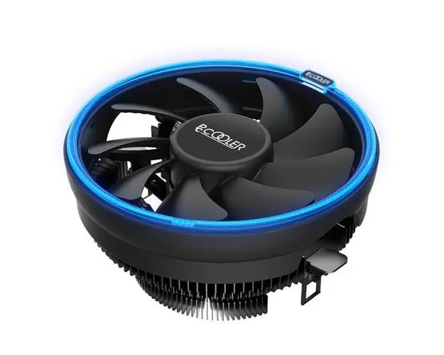 Cooler CPU PCCOOLER E126M, Socket Universal, 120 mm, 1800 rpm, PWM (Negru/Albastru)