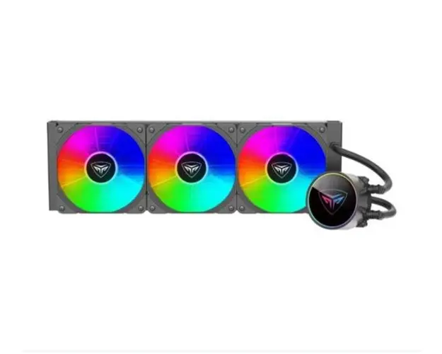 Cooler CPU PCCOOLER PD360S ARGB BK, iluminare ARGB, 3x120 mm, 1800 rpm, PWM (Negru)