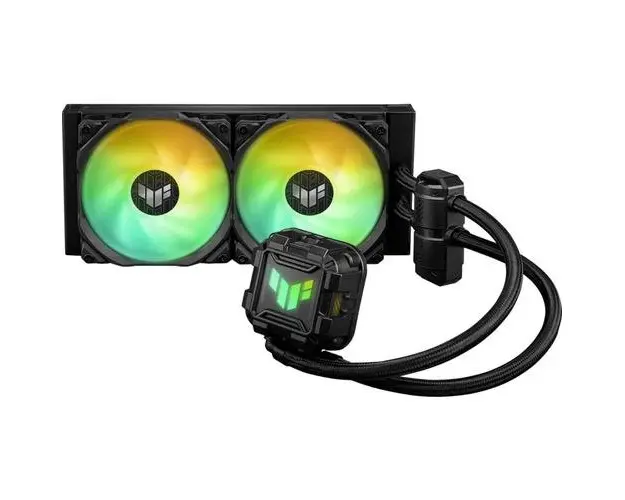 Cooler CPU AIO ASUS TUF LC II 240 ARGB, 2x 120mm TUF GAMING, Racire cu lichid, AURA SYNC (Negru)