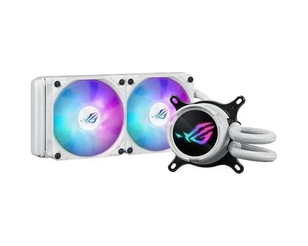 Cooler CPU ASUS ROG STRIX LC III 240, iluminare ARGB, 2x120 mm, 2200 rpm, PWM (Alb)