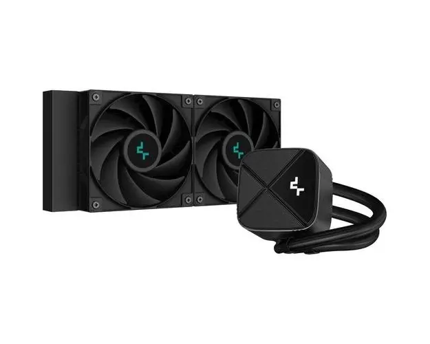 Cooler CPU DeepCool LS520S Zero Dark, 2x120 mm, 2250 rpm, PWM (Negru)