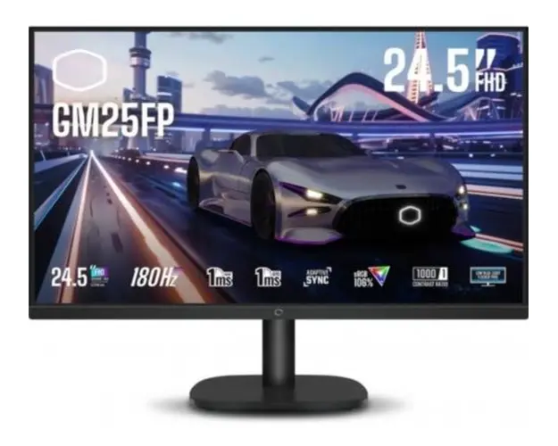 Monitor Gaming IPS LED CoolerMaster 24.5inch CMI-GM25FP-EK, Full HD (1920 x 1080), HDMI, DisplayPort, Boxe, 180 Hz, 1 ms (Negru)