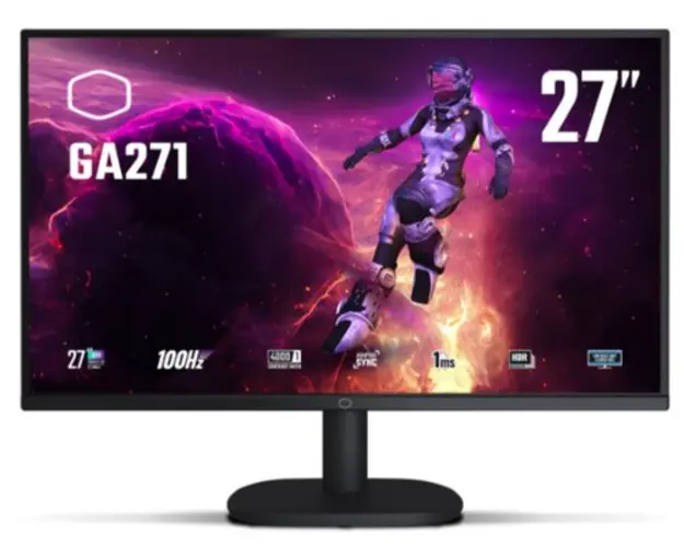 Monitor Gaming VA LED CoolerMaster 27inch CMI-GA271-EK, QHD (2560 x 1440), HDMI, DisplayPort, AMD FreeSync, Nvidia G-Sync, 100 Hz, 1 ms (Negru)