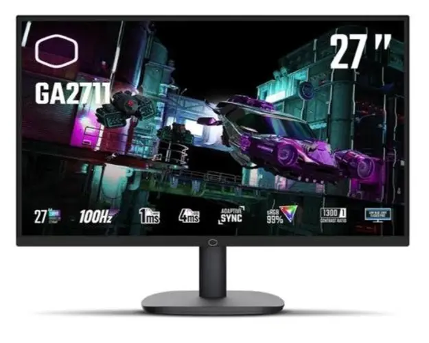 Monitor Gaming IPS LED CoolerMaster 27inch CMI-GA2711-EU, QHD (2560x1440), HDMI, DisplayPort, 100 Hz, 1 ms (Negru)