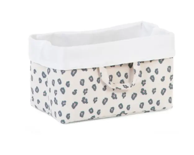 Cos depozitare panza Childhome Leopard 32x20x20 cm