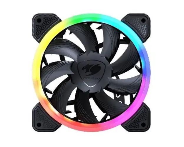 Ventilator Cougar Vortex VK120 RGB, iluminare RGB, 120mm, 1500 rpm, PWM (Negru)