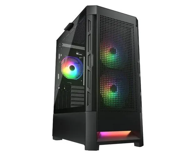 Carcasa Cougar Duoface RGB, Middle Tower, fara sursa, ATX (Negru)