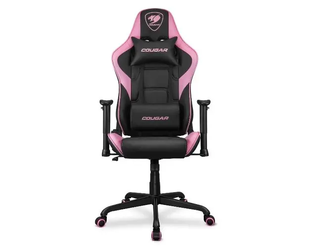Scaun Gaming Cougar Armor Elite Eva, Greutate maxima 120 kg (Negru/Roz)