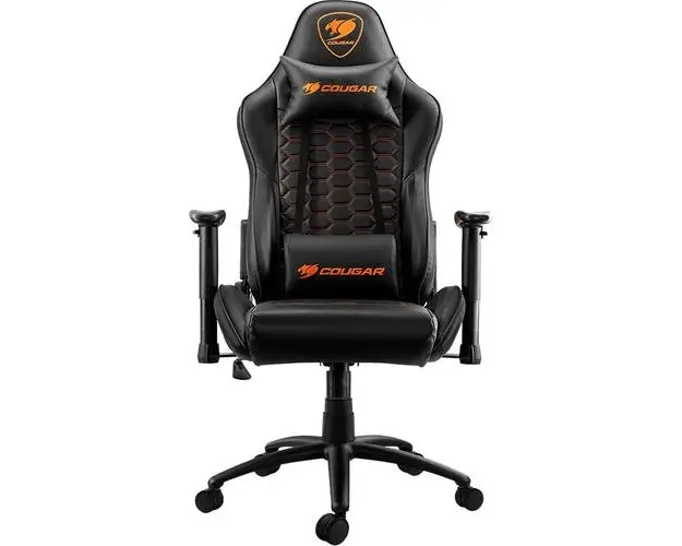 Scaun Gaming Cougar Outrider Black, Greutate maxima 120 kg (Negru)