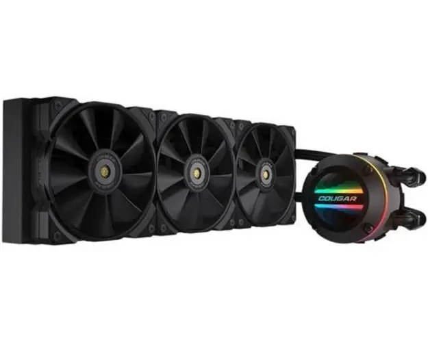 Cooler CPU Cougar Poseidon GT 360 AIO, iluminare rgb, 3x120 mm, 2000 rpm, PWM (Negru)
