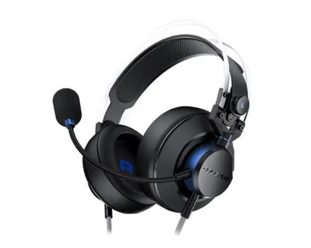 Casti Gaming Cougar VM410 PS, Stereo, Jack 3.5mm, Microfon (Negru/Albastru)