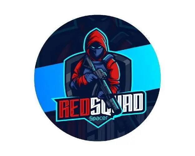 Covor pentru scaun gaming SPACER REDSQUAD , protectie parchet, cauciuc si material textil, 1200 x 3mm, rotund