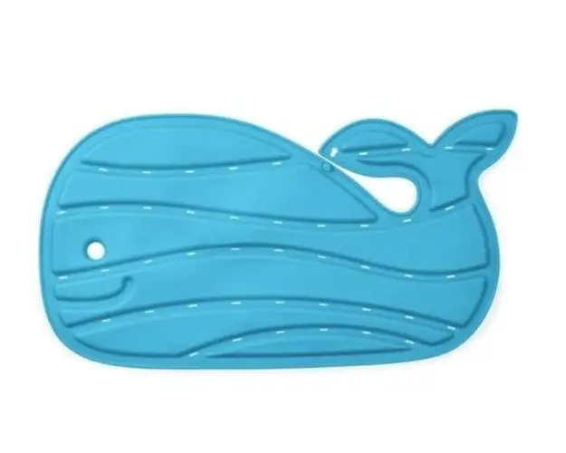 Covoras de baie antiderapant in forma de balena Skip Hop Moby (Albastru)