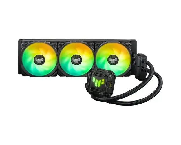 Cooler CPU AIO ASUS TUF GAMING LC II 360 ARGB, 3x 120mm TUF GAMING, Racire cu lichid, AURA SYNC (Negru)
