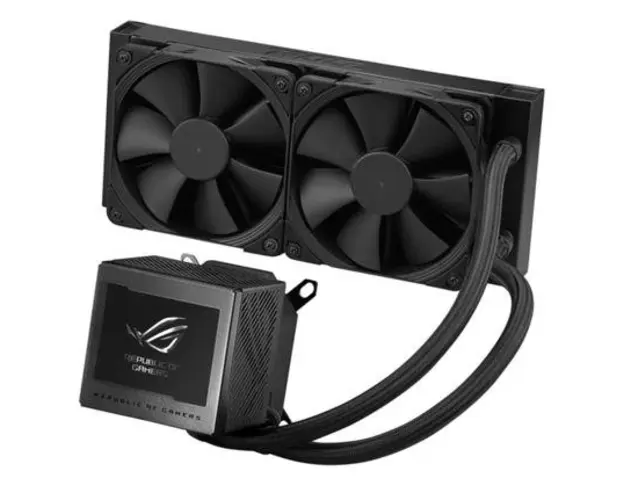 COOLER CPU AIO ASUS ROG RYUJIN III 240, 2x 120mm, Racire cu lichid, Display LCD 3.5inch (Negru)