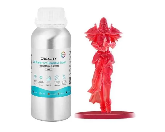 Rasina CREALITY 3D LOWODOR RESIN TRRD, 500g (Rosu Transparent)