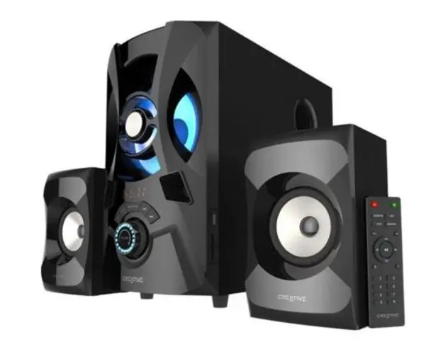 Boxe Creative SBS E2900,2.1, Powerful, 60W RMS, Bluetooth, USB, Aux 3.5mm, Telecomanda (Negru)