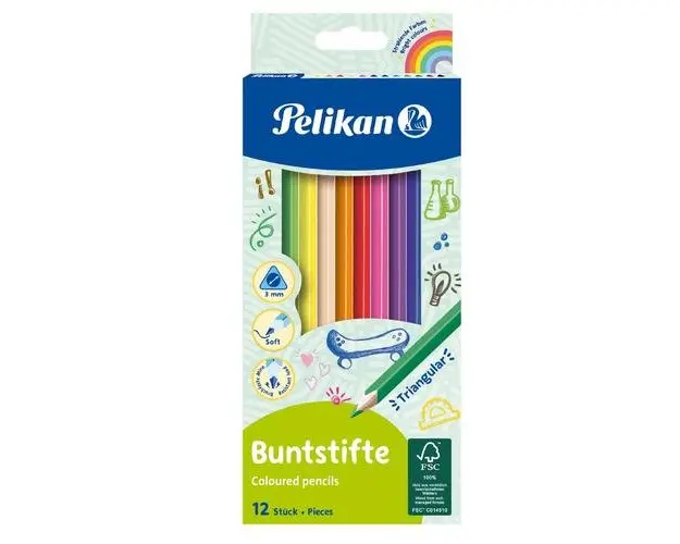Creioane color Pelikan, set 12