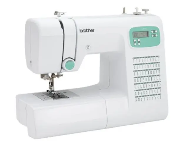 Masina cusut computerizata Brother CS70S, 70 cusaturi, Ecran LCD, 7 butoniere automate, LED, 750 imp/min (Alb/Albastru)