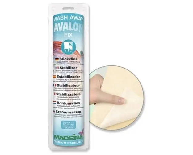 Insertie broderie hidrosolubila Avalon Fix Film autocolant 0,24 x 1m, Madeira 9443