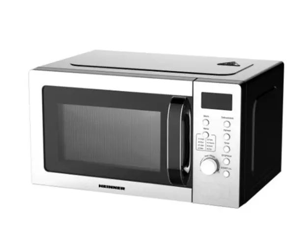 Cuptor cu microunde Heinner HMW-D2060SS, 20 l, 700 W, Control digital, Display LED, Timer, Blocare acces copii, Inox