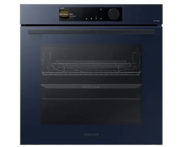 Cuptor incorporabil BeSpoke Samsung NV7B6685AAN/U2, Electric, Autocuratare catalitica, 76 L, Dual Cook Steam, Air Sous Vide, SmartThings cooking (Albastru)