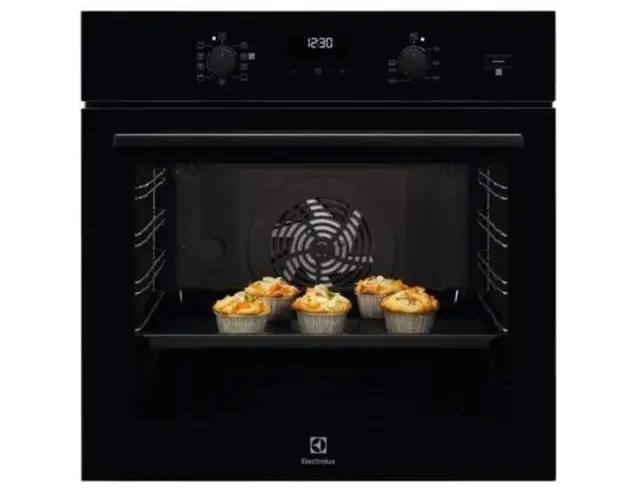 Cuptor incorporabil Electrolux SteamBake EOD5C50Z, 72 l, 9 Functii automate, Clasa A, Autocuratare catalitica (Negru)