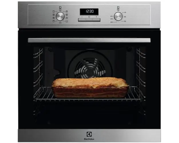 Cuptor incorporabil Electrolux EOF 3H40X, Autocuratare cu aburi, A, 72 L, 9 Functii (Negru/Inox)