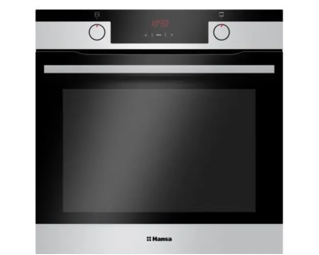 Cuptor incorporabil Hansa BOEI684097, X-Type, 9 functii, 77 l, Grill, Timer electronic, Clasa A (Negru/Inox)