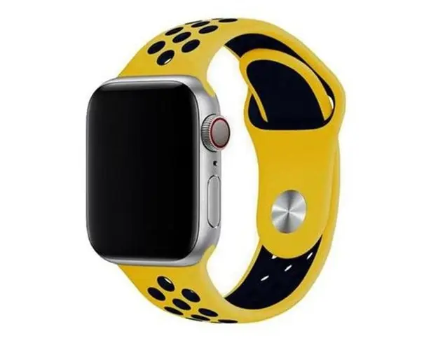 Curea smartwatch Devia Deluxe Series Sport 2 pentru Apple Watch 38 mm / 40 mm (Galben)