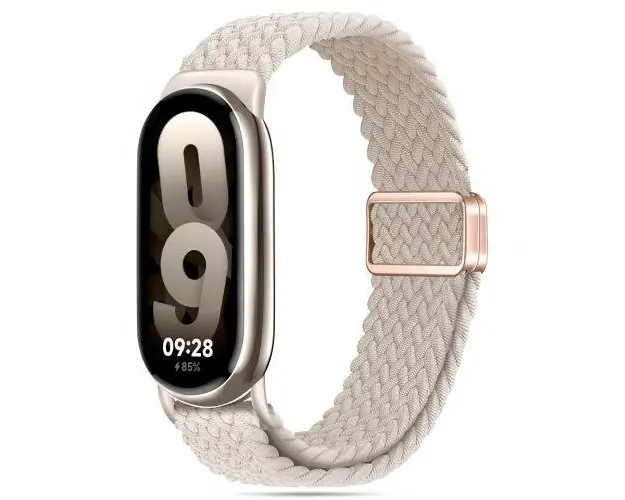 Curea Tech-Protect NylonMag pentru Xiaomi Smart Band 8/9, Bej