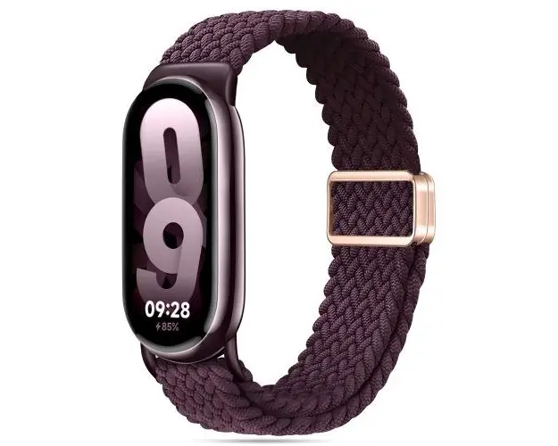 Curea Tech-Protect NylonMag pentru Xiaomi Smart Band 8/9, Visinie