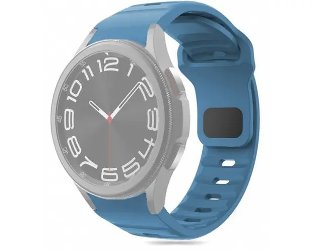 Curea Tech-Protect Silicone pentru Samsung Galaxy Watch7 / Watch FE / Watch6 / Watch5 / Watch4 Series, Bleu