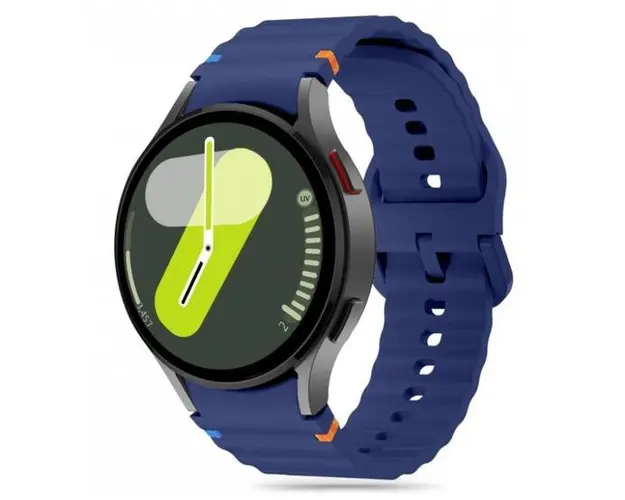 Curea Tech-Protect Silicone Sport pentru Samsung Galaxy Watch7 / Watch FE / Watch6 / Watch5 / Watch4 Series, Bleumarin