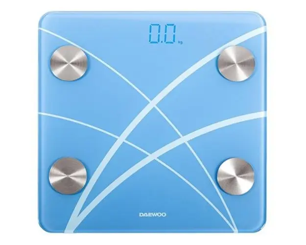 Cantar corporal electronic Daewoo DBS180B, Bluetooth, 180 kg (Albastru)