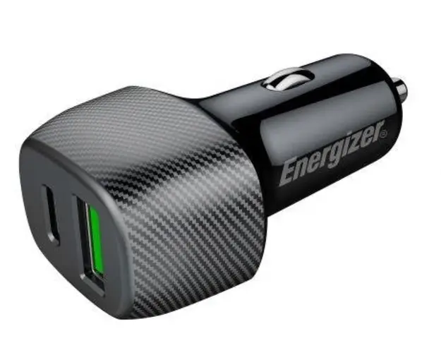 Incarcator auto Energizer D38BK, 38W, USB, USB-C (Negru)