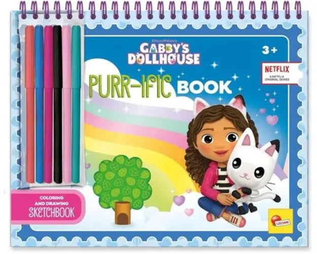 Set de colorat & desenat Lisciani Gabby's Dollhouse