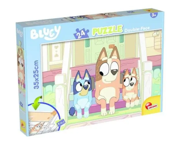 Puzzle de colorat Bluey & Mr Monkey Jocks (24 piese)