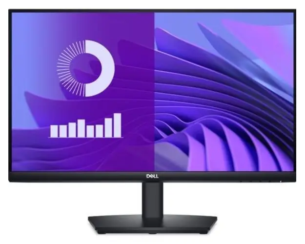 Monitor VA LED Dell 23.8inch E2425HS, Full HD (1920 x 1080), VGA, HDMI, DisplayPort, Boxe, 75 Hz, 5 ms (Negru)